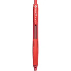 Pilot G-Knock BeGreen Retractable Gel Pens, Fine Point, Red Ink, Dozen (31508)