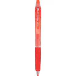 Pilot Precise Gel BeGreen Retractable Gel Pens, Fine Point, Red Ink, Dozen (15003)
