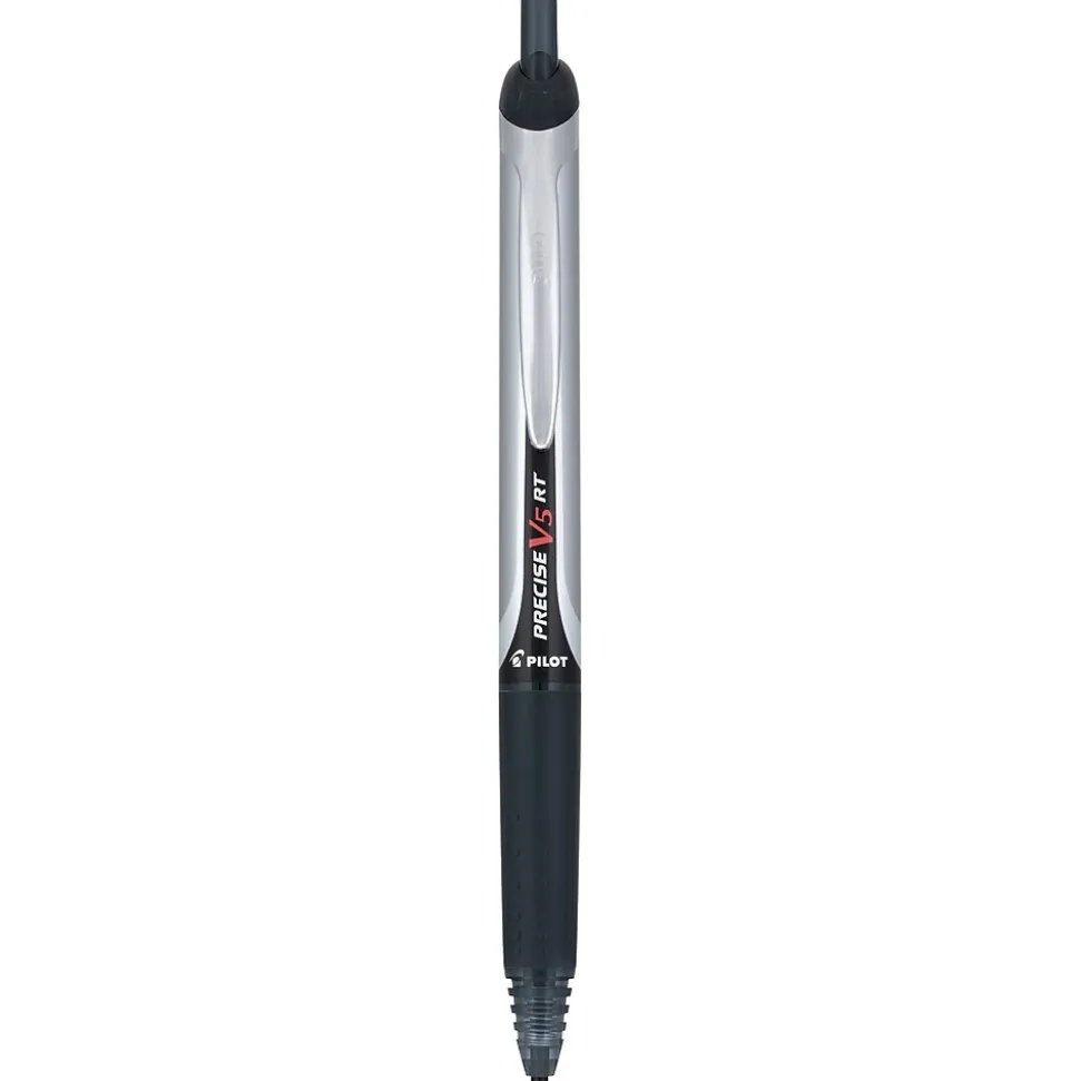 Pilot Precise V5 RT Retractable Rollerball Pens, Extra Fine Point, Black Ink, 30/Pack (84067)