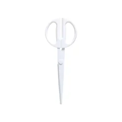 Poppin 9" Stainless Steel Standard Scissors, Sharp Tip, White (100186)