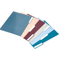 Poppin File Folder, 1/3-Cut Tab, Letter Size, Assorted Colors, 6/Pack (108844)