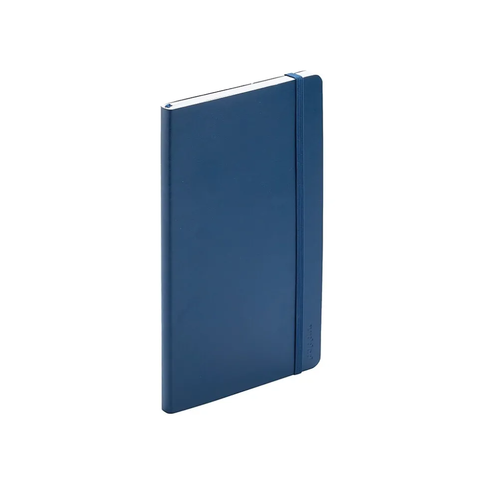 Poppin Professional Notebooks, 5" x 8.25", College Ruled, 96 Sheets, Blue (100358)