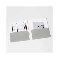 Poppin Smooth 2-Pocket Folder, Slate Blue (106631)