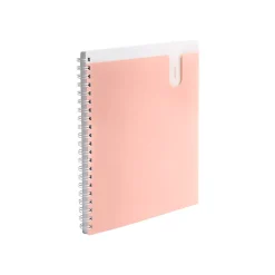 Poppin 1-Subject Notebooks, 8.5" x 11", College Ruled, 80 Sheets, Pink (105224)