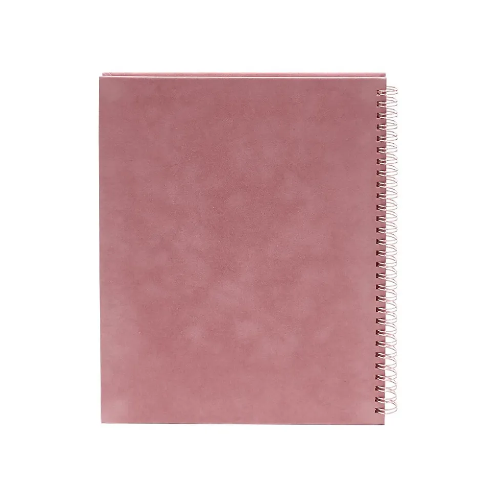 Poppin Velvet 1-Subject Professional Notebooks, 8.25" x 10.25", College Ruled, 40 Sheets, Pink (106158)