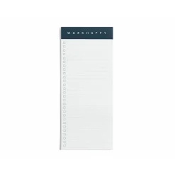 Poppin Work Happy Magnetic List Pads, Lagoon/Clay/Olive, 50 Sheets/Pad, 3 Pads/Pack (106511)