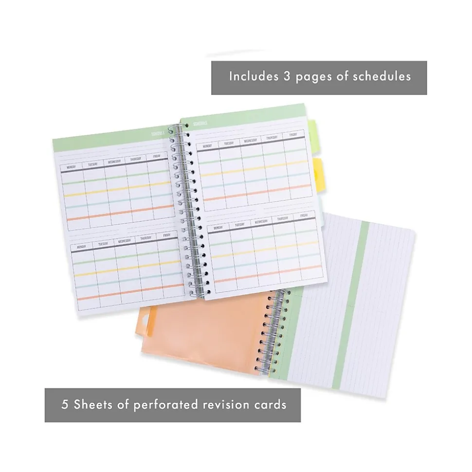 Pukka Pad B5 Study Book Customizable Notebook, 7.09" x 9.6", 120 Sheets, Gray/Silver (9824-STU)