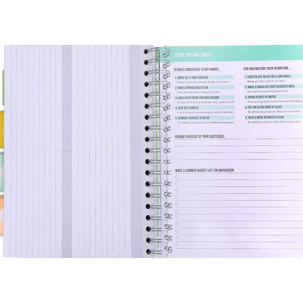 Pukka Pad B5 Study Book Customizable Notebook, 7.09" x 9.6", 120 Sheets, Gray/Silver (9824-STU)