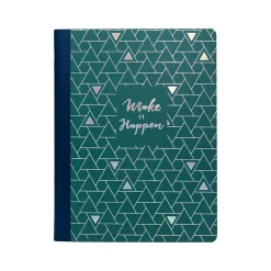 Pukka Pad Glee Composition Notebooks, 7.5" x 9.75", College Ruled, 70 Sheets, Green, 3/Pack (8871-GLE)