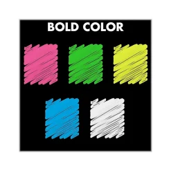 Quartet Dry Erase Markers, White/Neon Pink/Neon Green/Neon Blue/Neon Yellow, 6/Pack (79559Q)