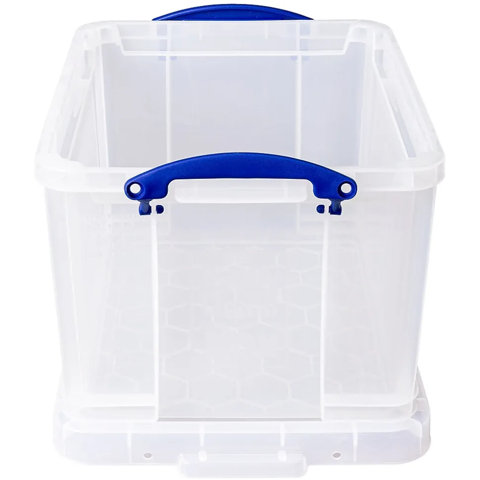 Really Useful Box Locking File Totes, Letter/Legal Size, Clear (32CL)