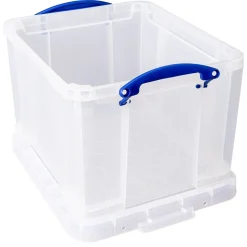 Really Useful Box Locking File Totes, Letter/Legal Size, Clear (32CL)