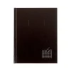 Rediform Executive and Journals 1-Subject Professional Notebooks, 7.25" x 9.25", Quad, 96 Sheets, Black (A9Q)
