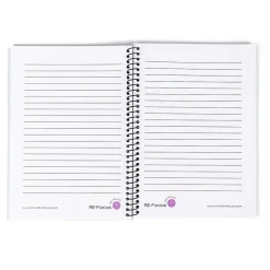 RE-FOCUS THE CREATIVE OFFICE on the GO Notepad, 6" x 8", College Ruled, White, 142 Sheets/Pad (88002)
