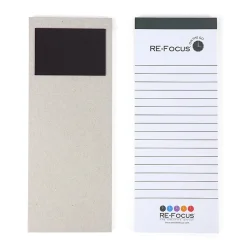 RE-FOCUS THE CREATIVE OFFICE on the GO Notepad, 3.5" x 9", College Ruled, 50 Sheets/Pad, 3 Pads/Pack (83001)