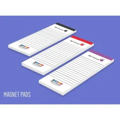 RE-FOCUS THE CREATIVE OFFICE on the GO Notepad, 3.5" x 9", College Ruled, 50 Sheets/Pad, 3 Pads/Pack (83001)