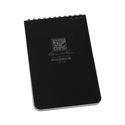 Rite in the Rain All-Weather Pocket Notebook, 4" x 6", 50 Sheets, Black (746)