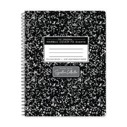 Roaring Spring Paper Products Signature 1-Subject Composition Notebooks, 7.5" x 9.75", College Ruled, 70 Sheets, Black (10111)