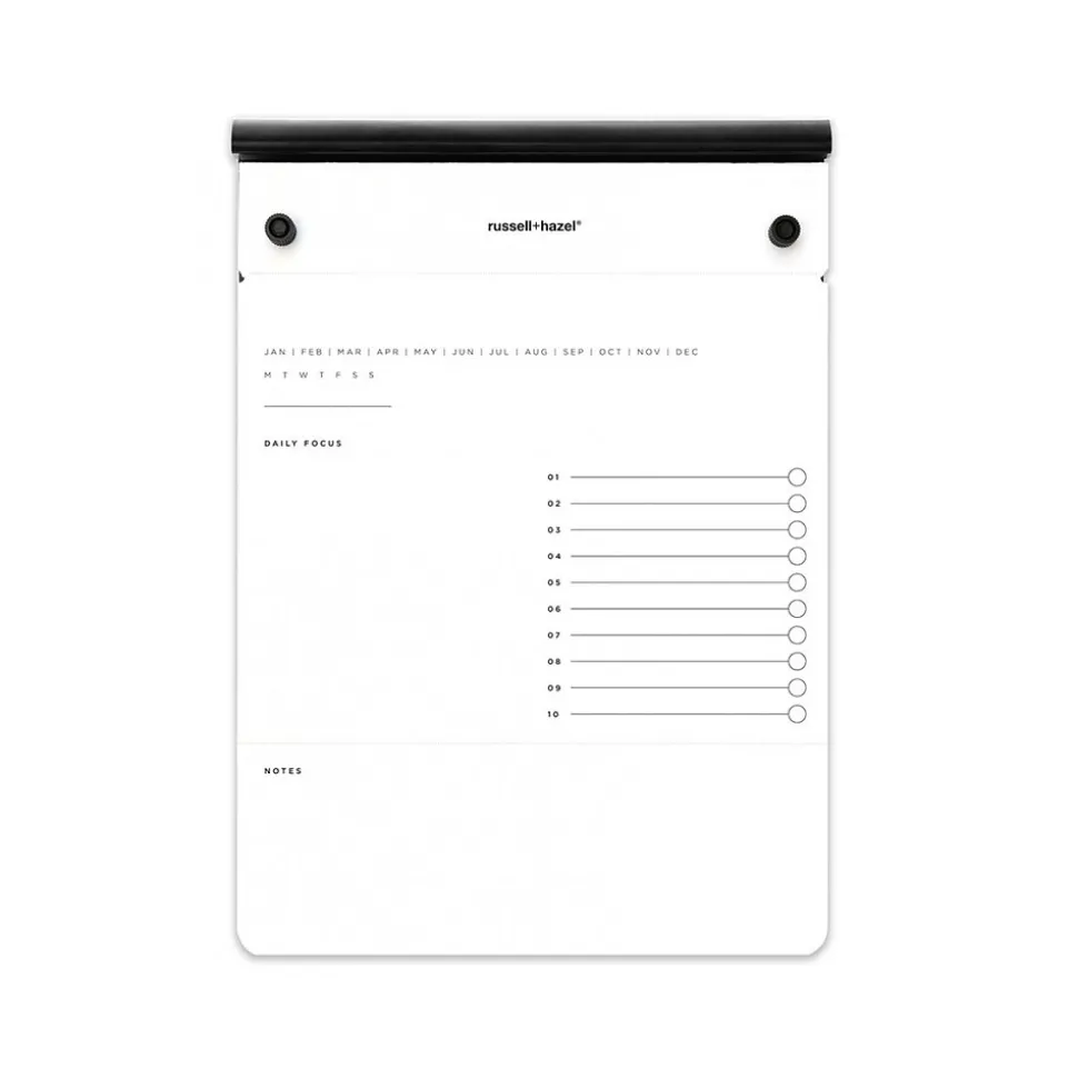 Russell+Hazel Drafter's Tablet Notepad, 6.38" x 8.88", Black/White, 100 Sheets/Pad (40441)