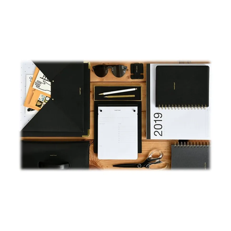 Russell+Hazel Drafter's Tablet Notepad, 6.38" x 8.88", Black/White, 100 Sheets/Pad (40441)