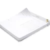 Russell+Hazel Notepad, 6.38" x 8.44", White/Gold, 100 Sheets/Pad, 1 Pad/Pack (55748)