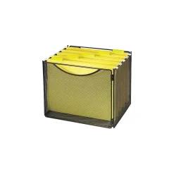 Safco Onyx™ Desktop Box File, Black, 10"H x 12 1/2"W x 11"D