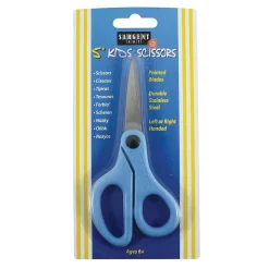 Sargent Art 5" Student Stainless Steel Scissors, Pointed Tip, Blue, 12/Pack (SAR220905-12)