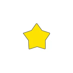 Shapes Etc Star Mini Notepad, 3" x 3", Yellow, 35 Sheets/Pad, 12 Pads/Bundle (SE-714 )