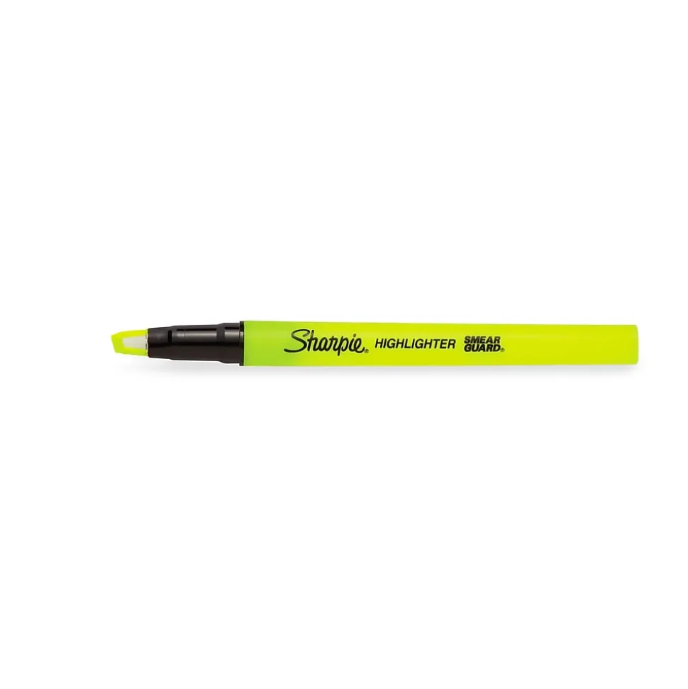 Sharpie Clear View Highlighter, Chisel Tip, Yellow, 3/Pack (1950745/2128217)