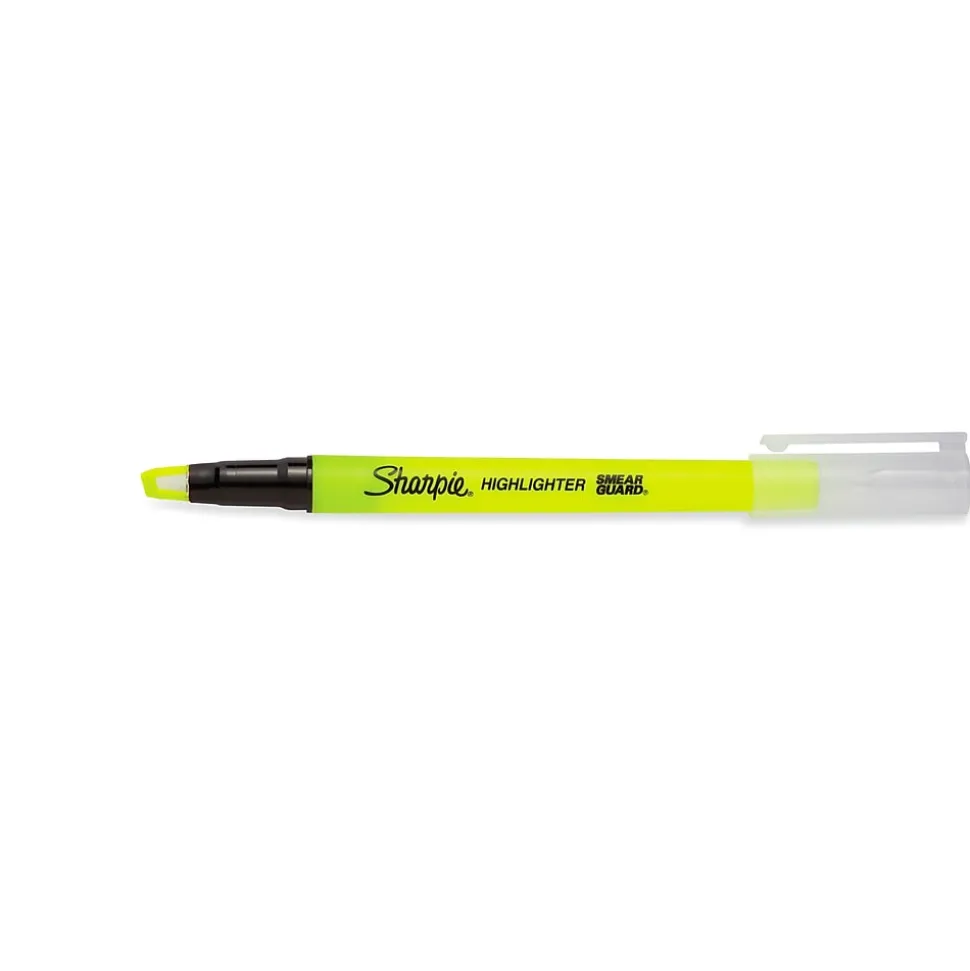 Sharpie Clear View Highlighter, Chisel Tip, Yellow, 3/Pack (1950745/2128217)