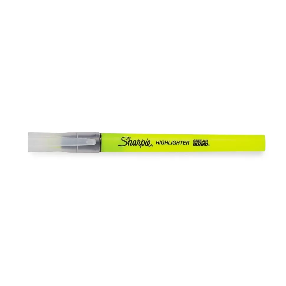 Sharpie Clear View Highlighter, Chisel Tip, Yellow, 3/Pack (1950745/2128217)