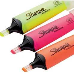 Sharpie Clear View Highlighter, Chisel Tip, Assorted, 3/Pack (1912767/2128222)