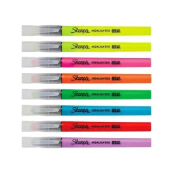 Sharpie Clear View Highlighter, Chisel Tip, Assorted, 8/Pack (1966798/2128218)