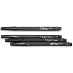 Sharpie Felt Pen, Fine Point, 0.4mm, Black Ink, 36/Box (2083009)