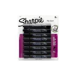 Sharpie Flip Chart Permanent Markers, Bullet Tip, Black, 8/Pack (1760445)