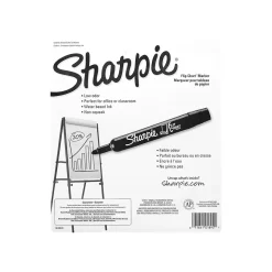Sharpie Flip Chart Permanent Markers, Bullet Tip, Black, 8/Pack (1760445)