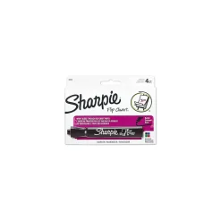 Sharpie Flip Chart Water Based Marker, Bullet Tip, Assorted, 4/Pack (22474)