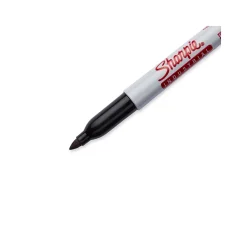 Sharpie Industrial Permanent Markers, Fine Tip, Black, Dozen (13601A)