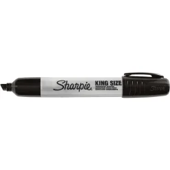 Sharpie King Size Permanent Marker, Chisel Tip, Black (15001A)