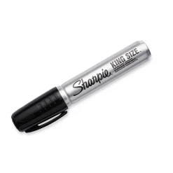 Sharpie King Size Tank Permanent Marker, Chisel Tip, Black, 12/Pack (15001A)