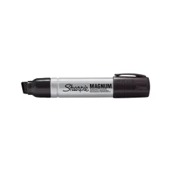 Sharpie Magnum Tank Permanent Marker, Chisel Tip, Black, 12/Pack (44001A)