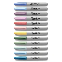 Sharpie Mystic Gems Permanent Markers, Fine Tip, Assorted, 24/Pack (2136727)