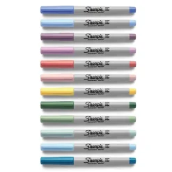 Sharpie Mystic Gems Permanent Markers, Ultra Fine Tip, Assorted, 24/Pack (2136772)