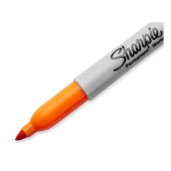 Sharpie Neon Permanent Marker, Fine Tip, Neon Orange (1860446)