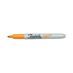 Sharpie Neon Permanent Marker, Fine Tip, Neon Orange (1860446)