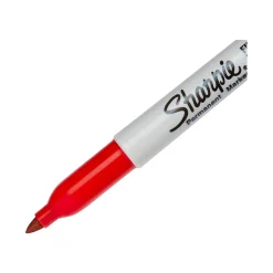 Sharpie Permanent Marker, Fine Tip, Red (30002)