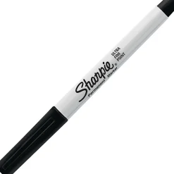 Sharpie Permanent Marker, Ultra Fine Tip, Black (37121)
