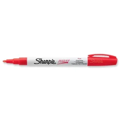 Sharpie Permanent Paint Marker, Fine Tip, Red (35535)