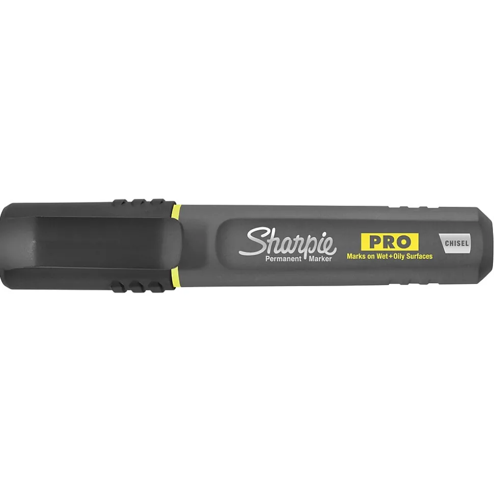 Sharpie PRO Permanent Markers, Chisel Tip, Assorted, 3/Pack (2018335/2178474)