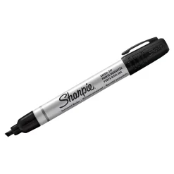 Sharpie PRO Permanent Markers, Chisel Tip, Black, 12/Pack (1794224)